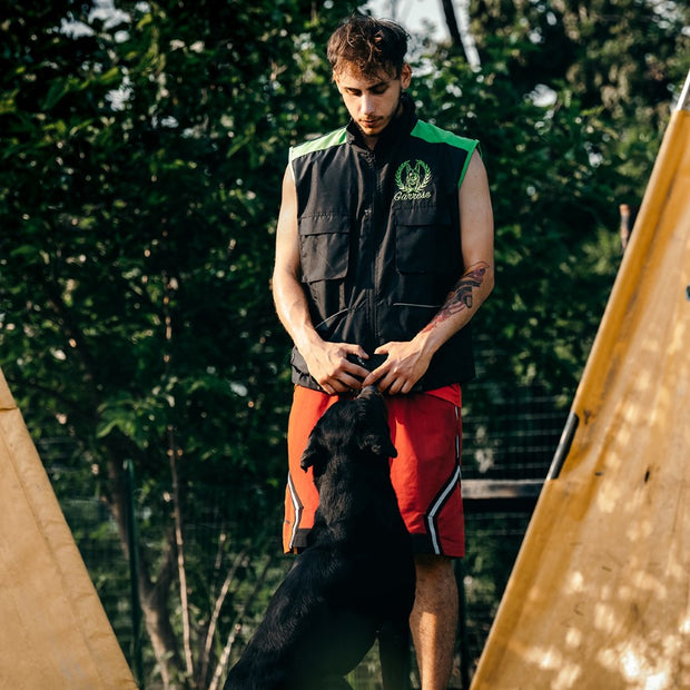 Gilet Broken Black-Flugreen