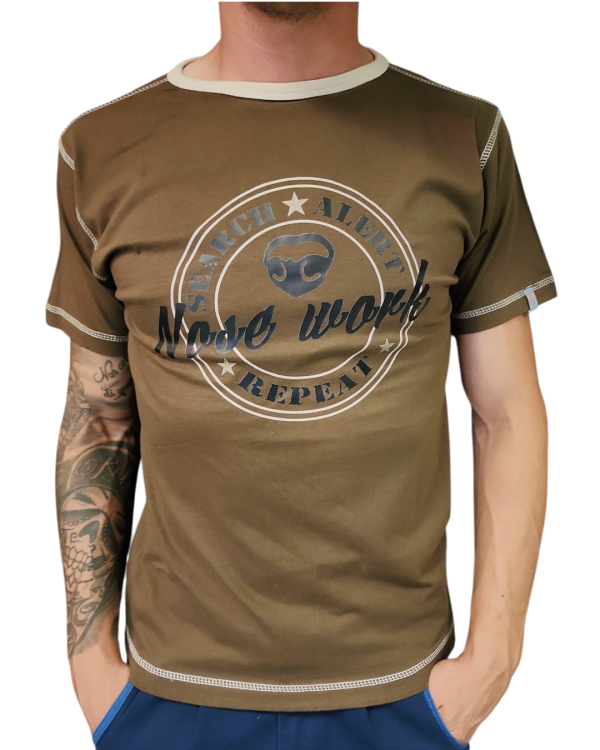 T-shirt uomo Nosework - Search, Alert, Repeat