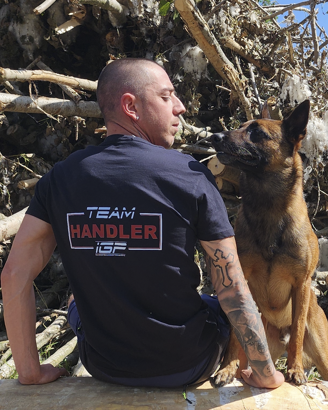 T-shirt uomo Team Handler