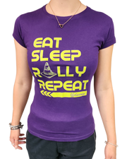 T-shirt donna Rally Obedience - Eat, Sleep. Rally, Repeat