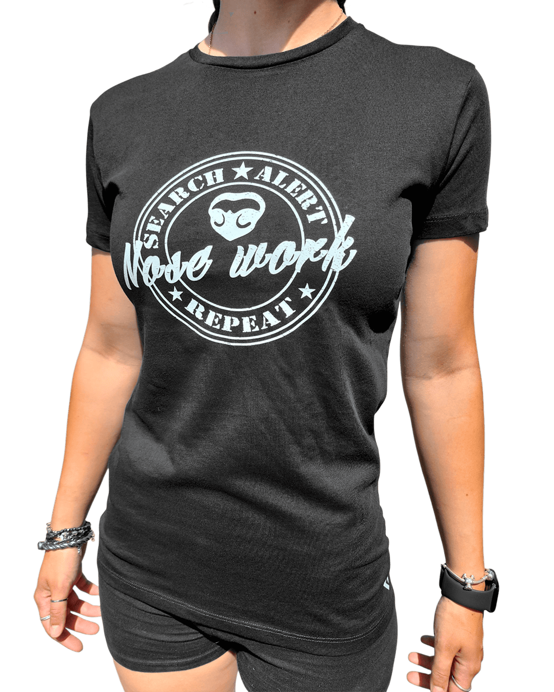 T-shirt donna Nosework - Search, Alert, Repeat